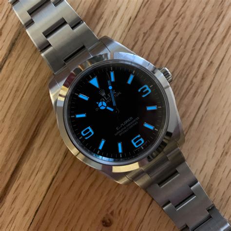rolex explorer lume shot